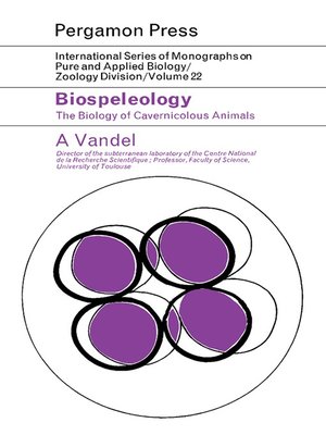 cover image of Biospeleology